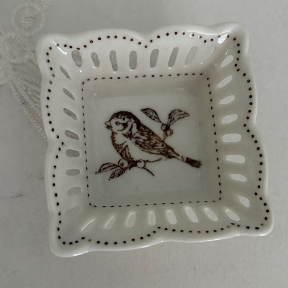 Lot of 4 Ceramic Woodland Animal Trinket Dishes - Picture 7 of 12